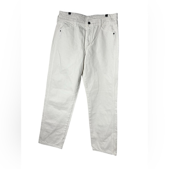 NWT Veronica Beard | Blake Classic Straight High Rise Size 30 Ecru - Picture 1 of 7